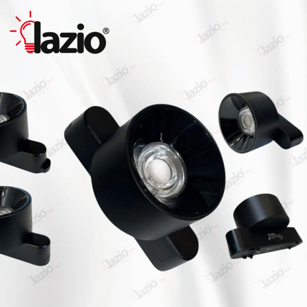 Downlight LAZIO 6W sur Rail Magnétique 3000K Noir