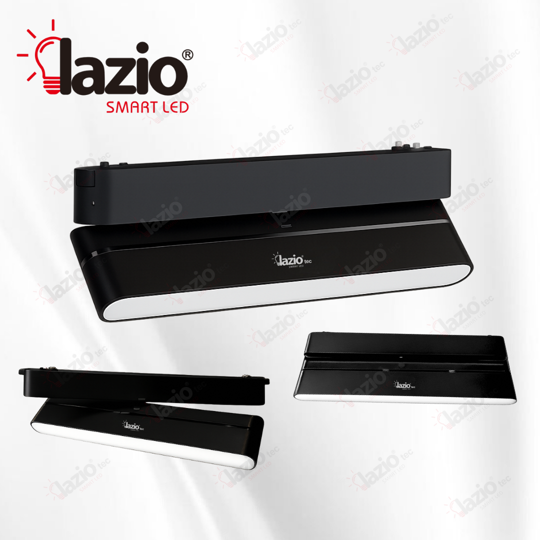 Projecteur Linéaire LAZIO Orientable 18W Sur Rail Magnétique 3000k Noir