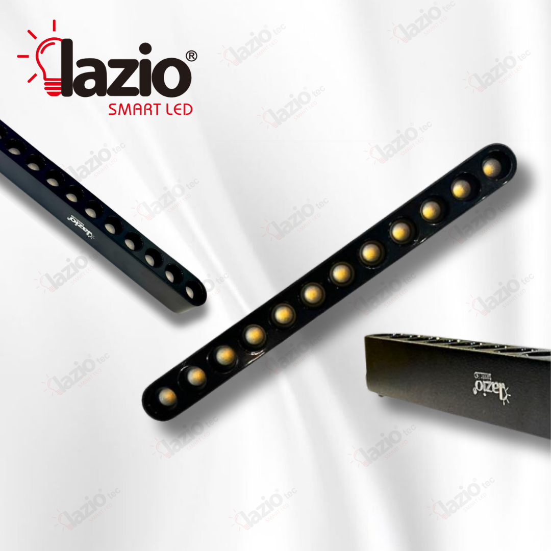 Projecteur Laser LAZIO 12W Sur Rail Magnétique 3000k Noir