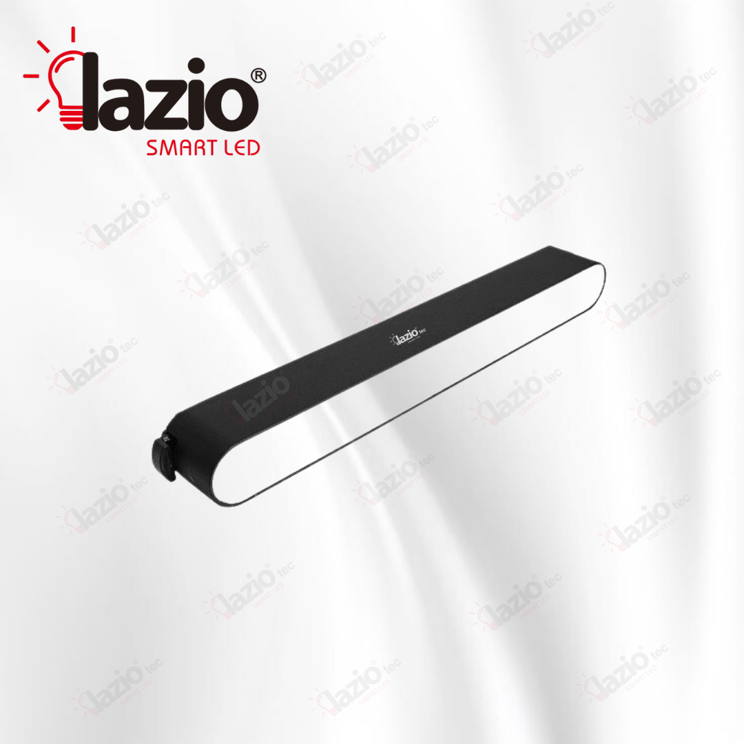 Projecteur linéaire LAZIO 12W sur Rail Magnétique 3000K Noir