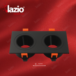 Cadre spot double carré 9010