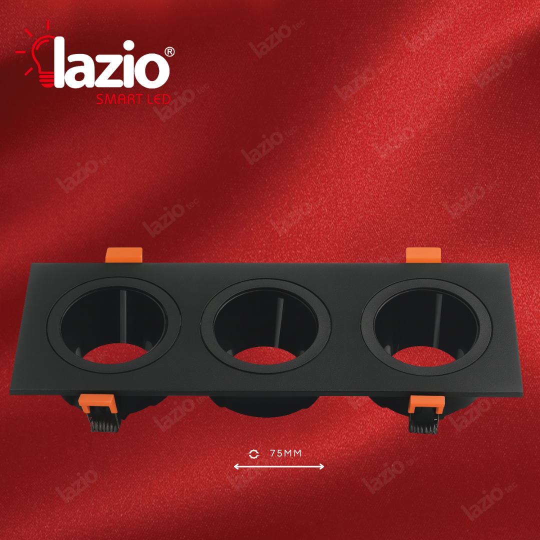 Cadre spot triple carré 9012