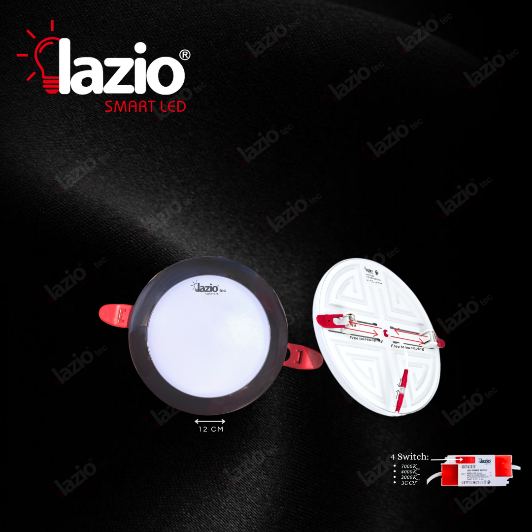 Panel 18W UFO Rond Encastré 4Switch