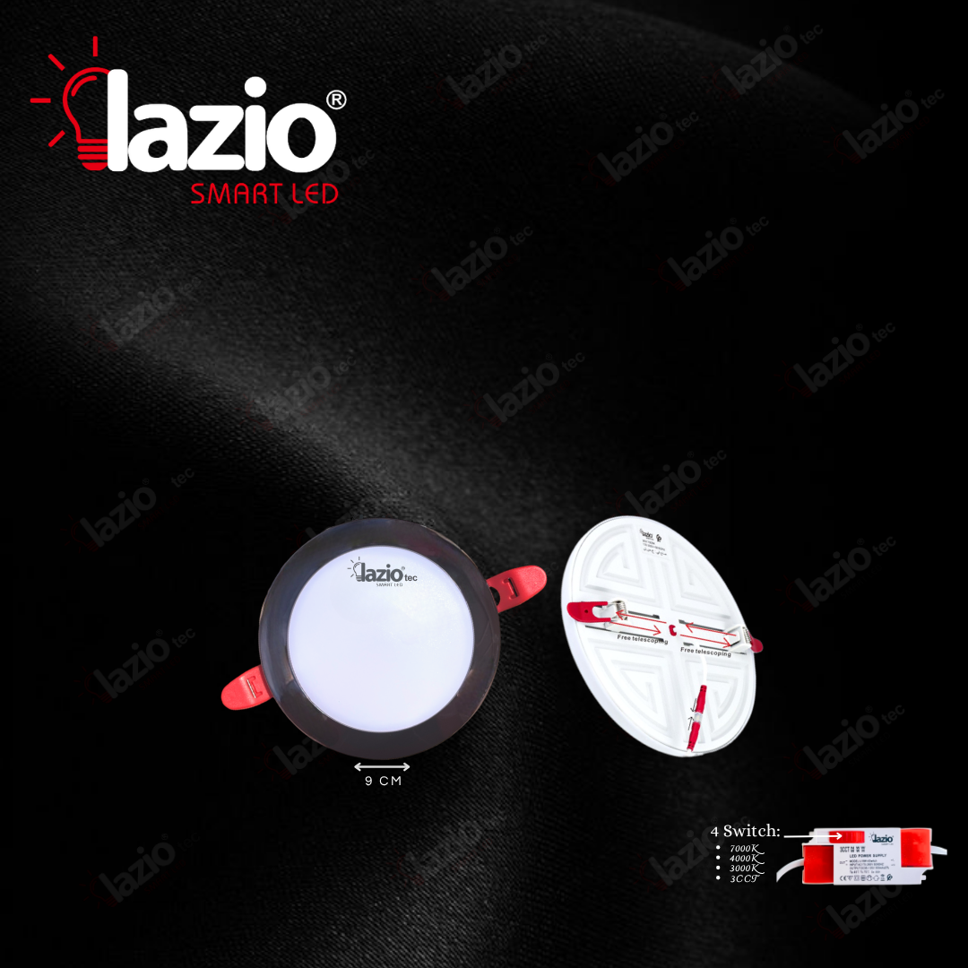 Panel 10W UFO Rond Encastré 4Switch