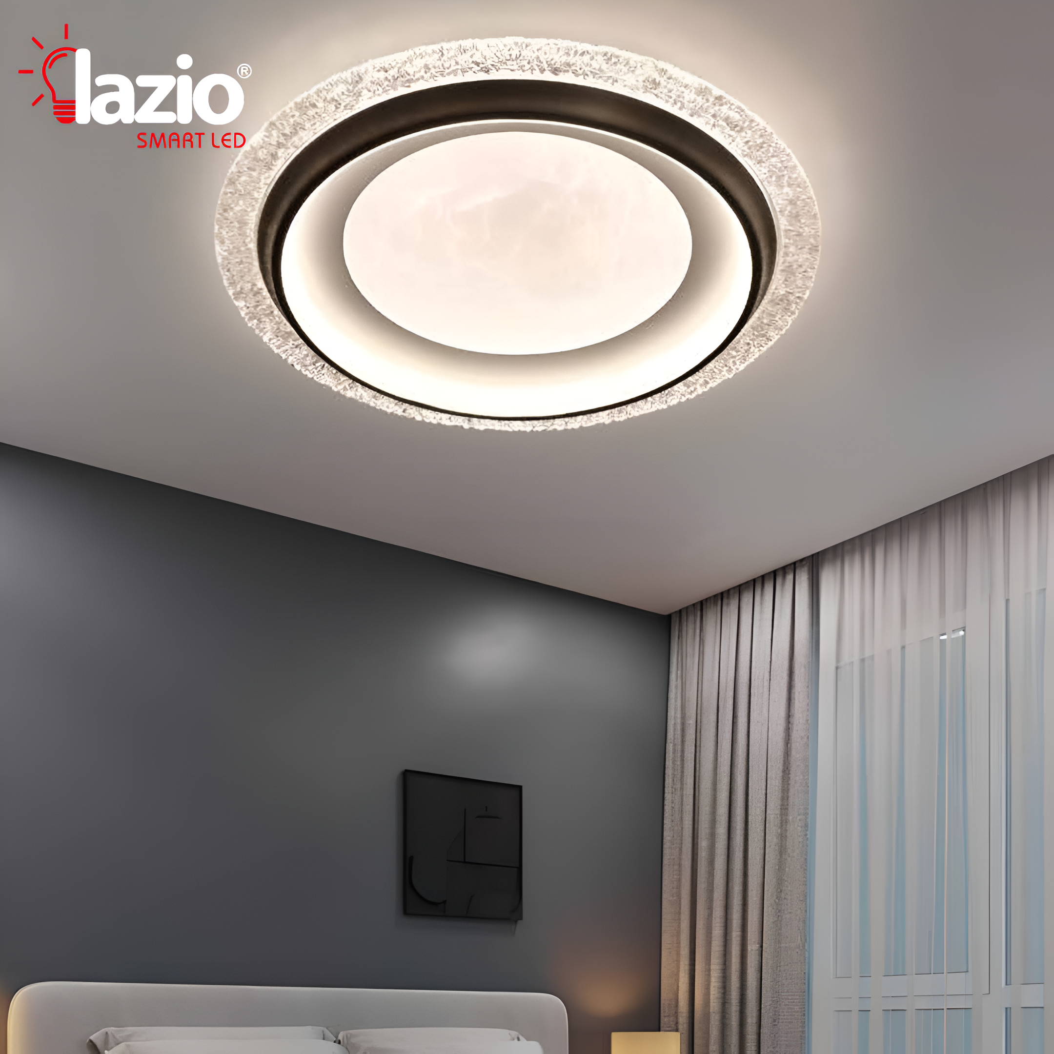 Plafonnier LAZIO 3CCT WJ5142-1 Fabric Grain